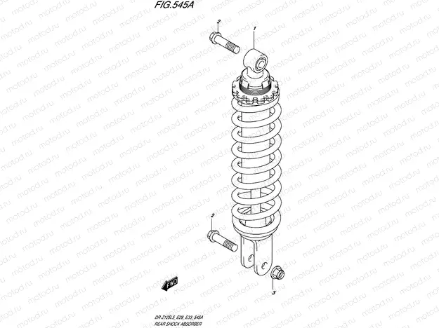 545A - REAR SHOCK ABSORBER (DR-Z125L5 E28)