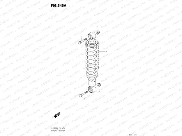 545A - REAR SHOCK ABSORBER (LT-A500XM0 P24)
