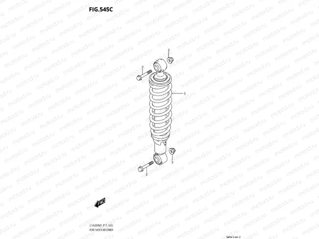 545C - REAR SHOCK ABSORBER (LT-A500XPZ:M1:P17)