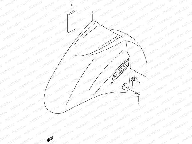 54A - FRONT FENDER (MODEL K5)