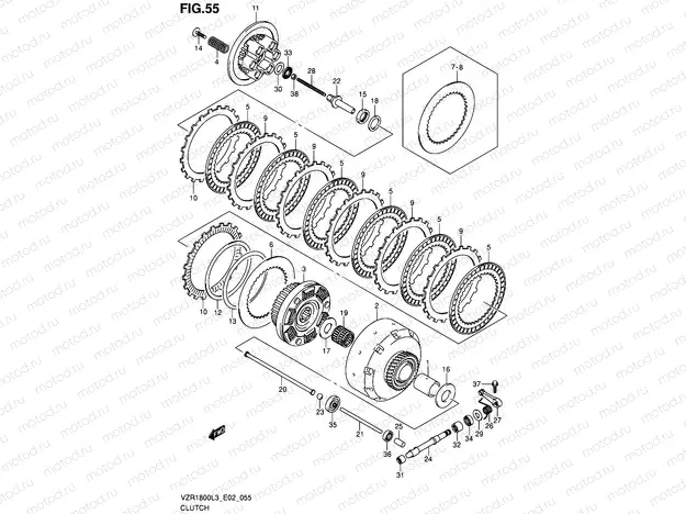 55 - CLUTCH (VZR1800ZL3 E19)