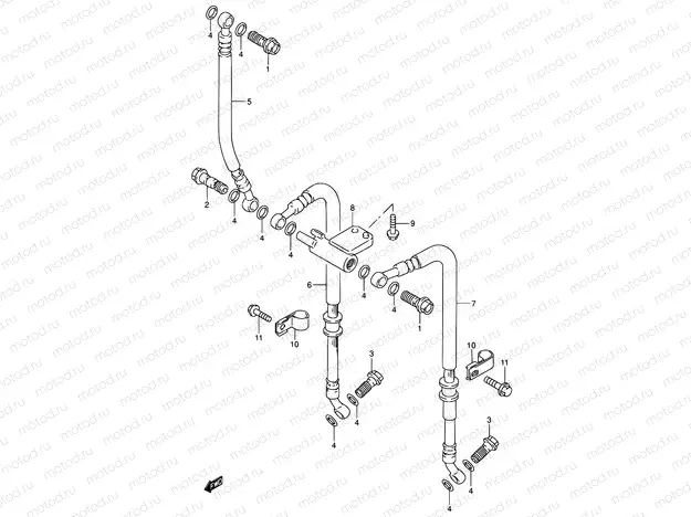 55 - FRONT BRAKE HOSE
