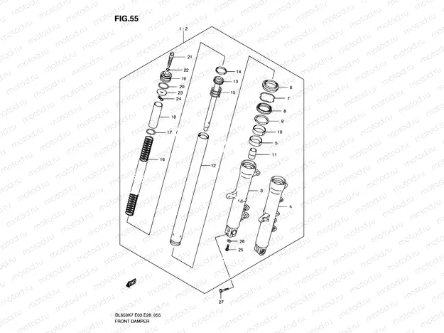 55 - FRONT DAMPER