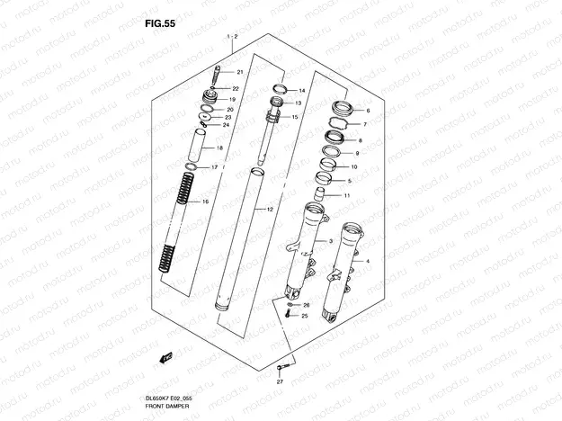 55 - FRONT DAMPER