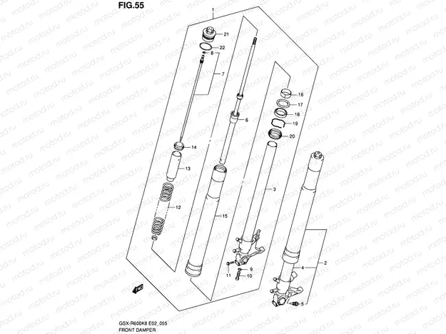 55 - FRONT DAMPER