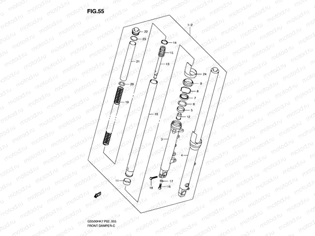 55 - FRONT DAMPER