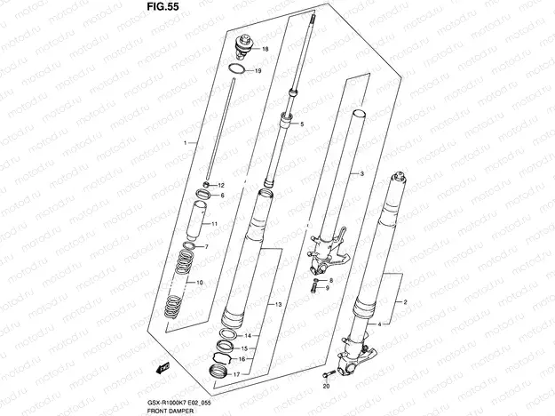 55 - FRONT DAMPER