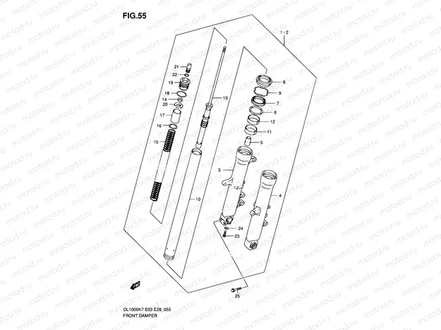 55 - FRONT DAMPER