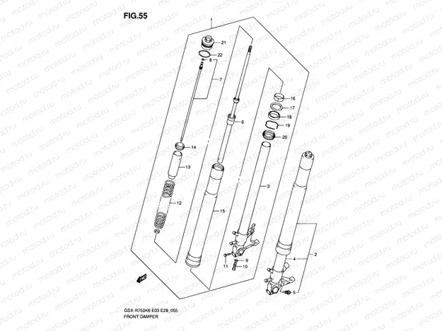 55 - FRONT DAMPER