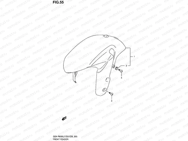 55 - FRONT FENDER