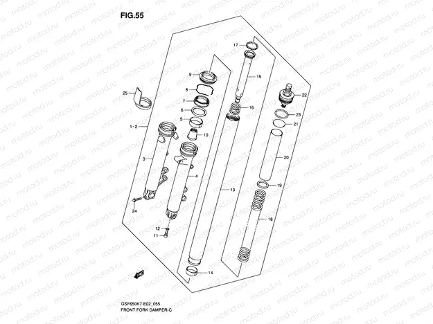 55 - FRONT FORK DAMPER