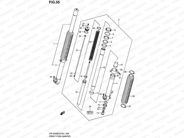 55 - FRONT FORK DAMPER
