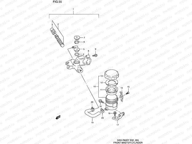 55 - FRONT MASTER CYLINDER