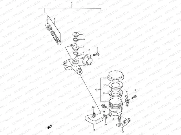 55 - FRONT MASTER CYLINDER
