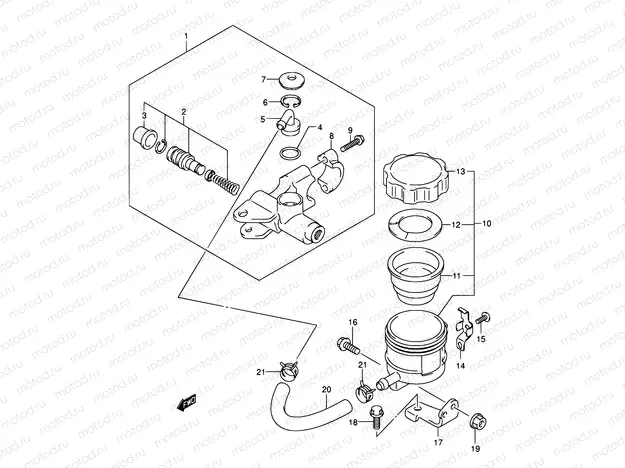55 - FRONT MASTER CYLINDER (SV1000S/S1/S2)
