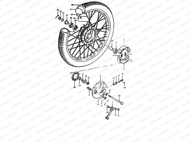 55 - FRONT WHEEL