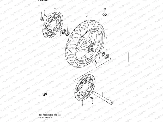 55 - FRONT WHEEL