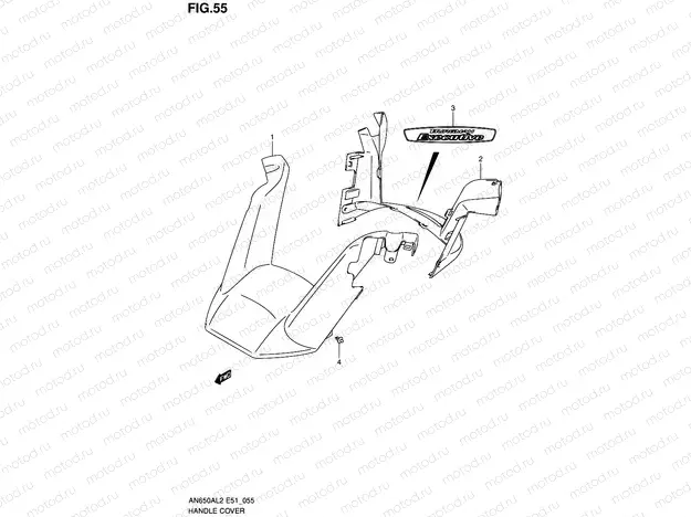 55 - HANDLE COVER