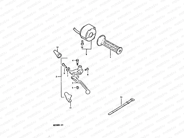 55 - LEFT HANDLE SWITCH