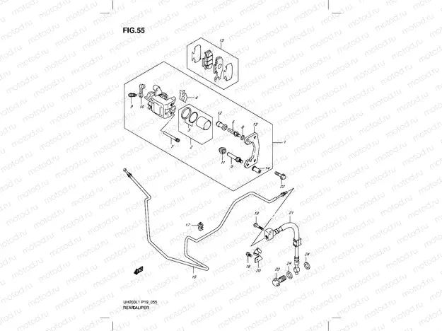 55 - REAR CALIPER
