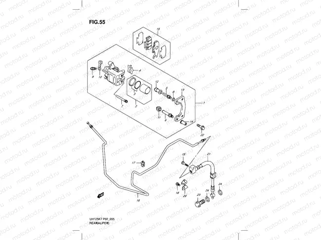 55 - REAR CALIPER