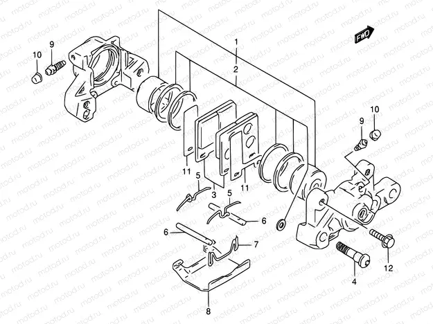 55 - REAR CALIPER