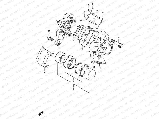 55 - REAR CALIPER