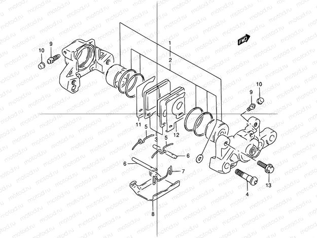 55 - REAR CALIPER