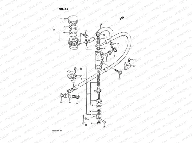 55 - REAR MASTER CYLINDER