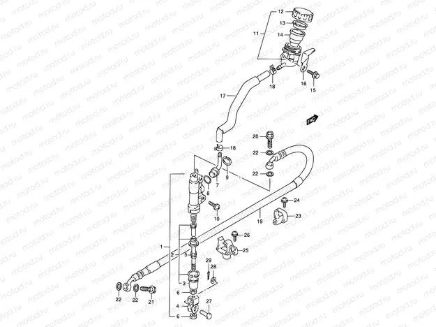 55 - REAR MASTER CYLINDER