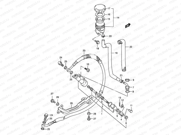 55 - REAR MASTER CYLINDER