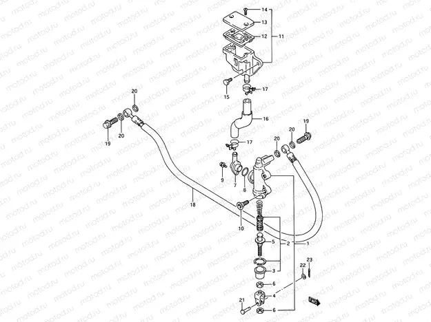 55 - REAR MASTER CYLINDER