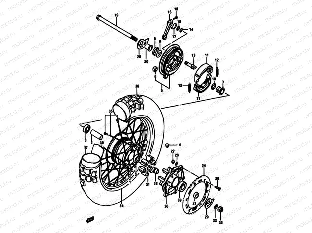 55 - REAR WHEEL