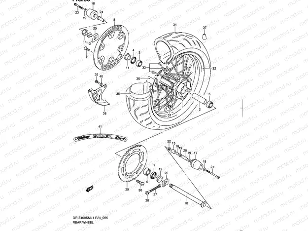 55 - REAR WHEEL