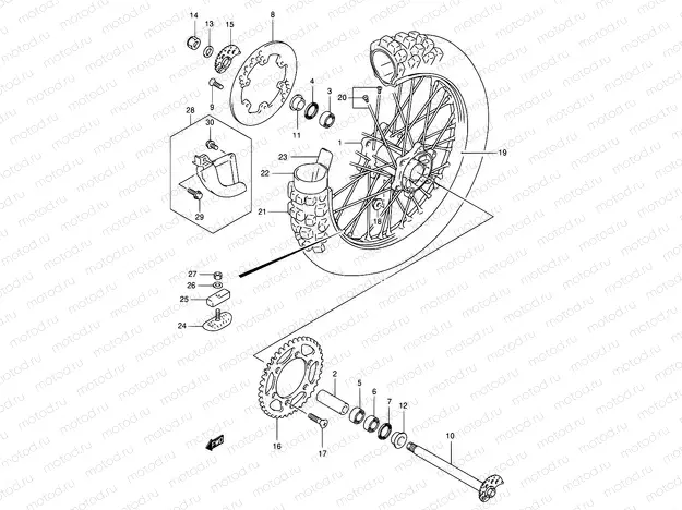 55 - REAR WHEEL