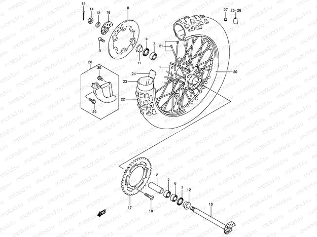 55 - REAR WHEEL