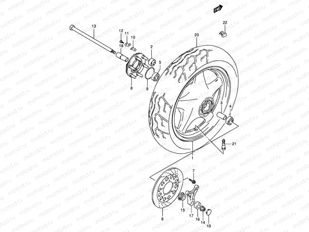 55 - REAR WHEEL