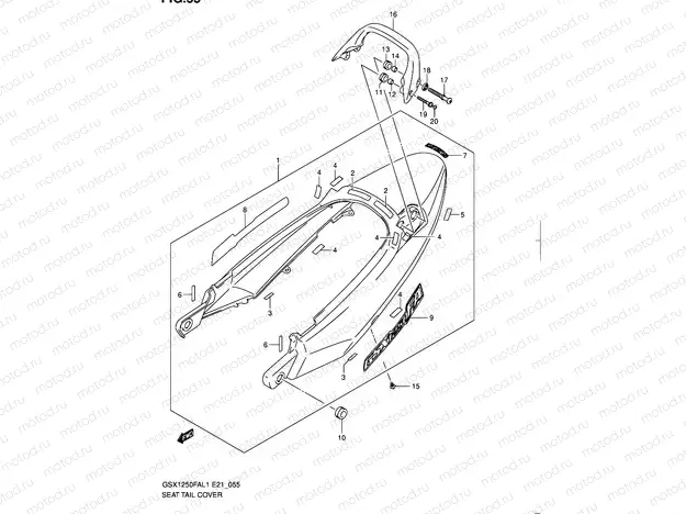 55 - SEAT TAIL COVER