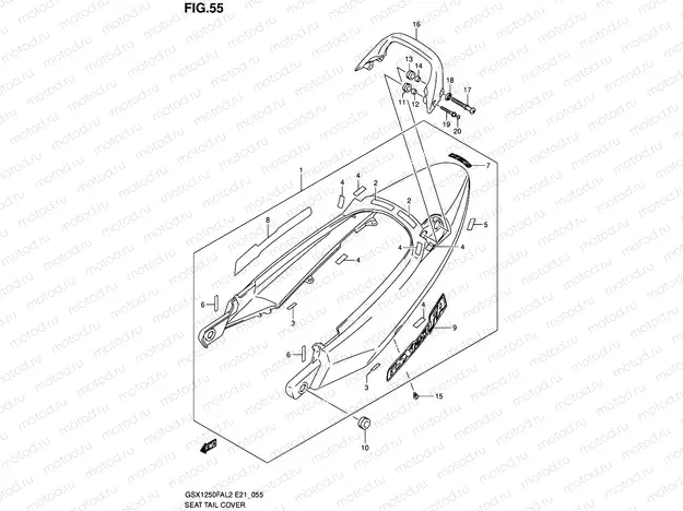 55 - SEAT TAIL COVER