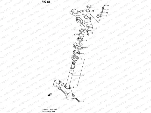 55 - STEERING STEM