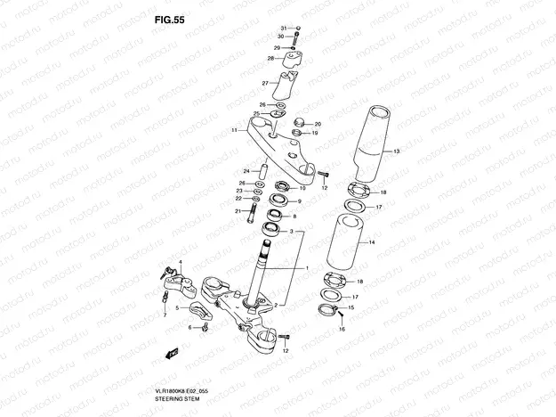 55 - STEERING STEM