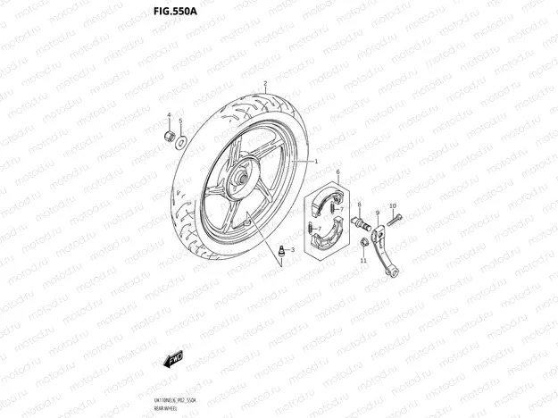 550A - REAR WHEEL