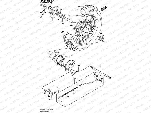 550A - REAR WHEEL