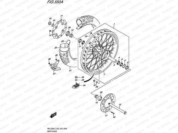 550A - REAR WHEEL