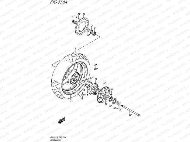 550A - REAR WHEEL