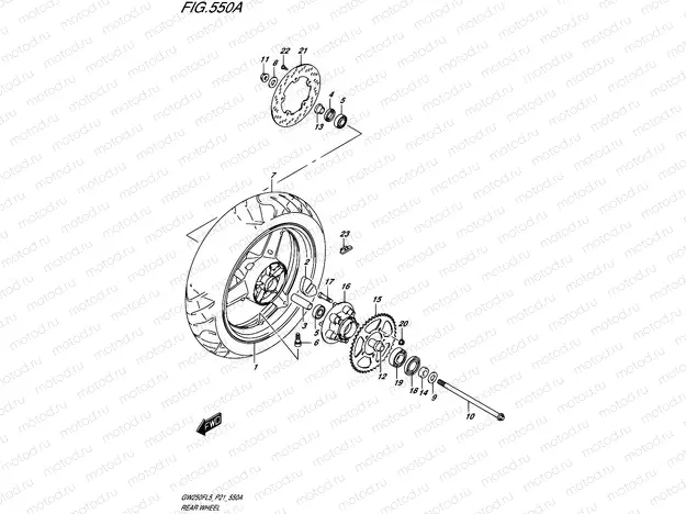 550A - REAR WHEEL