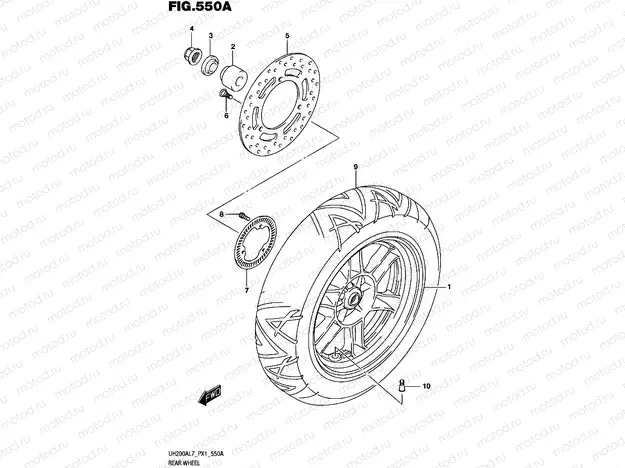 550A - REAR WHEEL