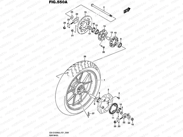 550A - REAR WHEEL