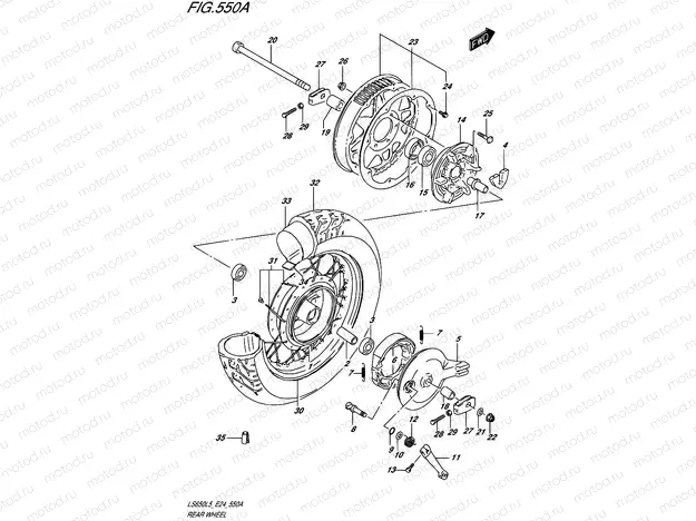 550A - REAR WHEEL