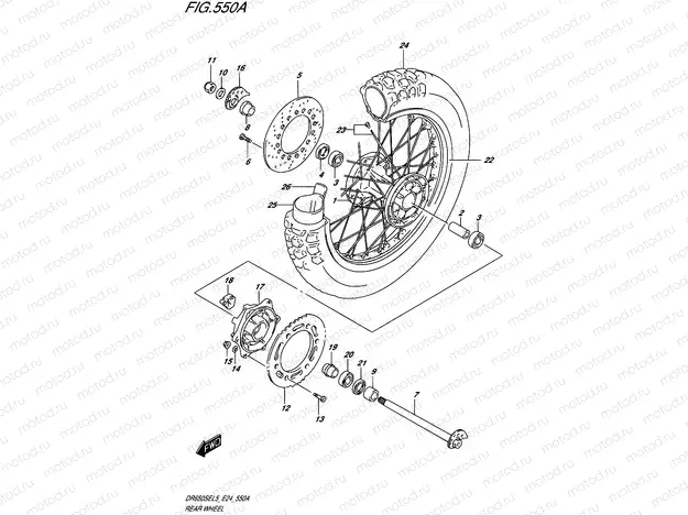 550A - REAR WHEEL